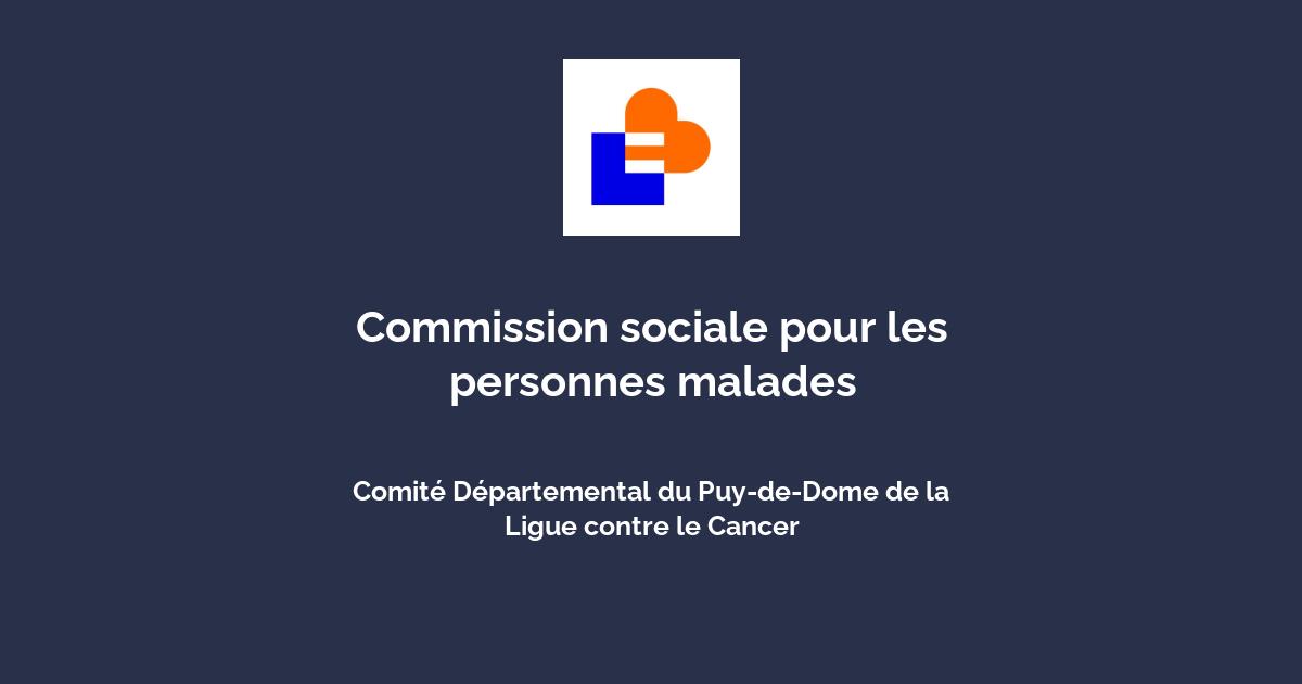 Commission Sociale Pour Les Personnes Malades Avec Comit D Partemental